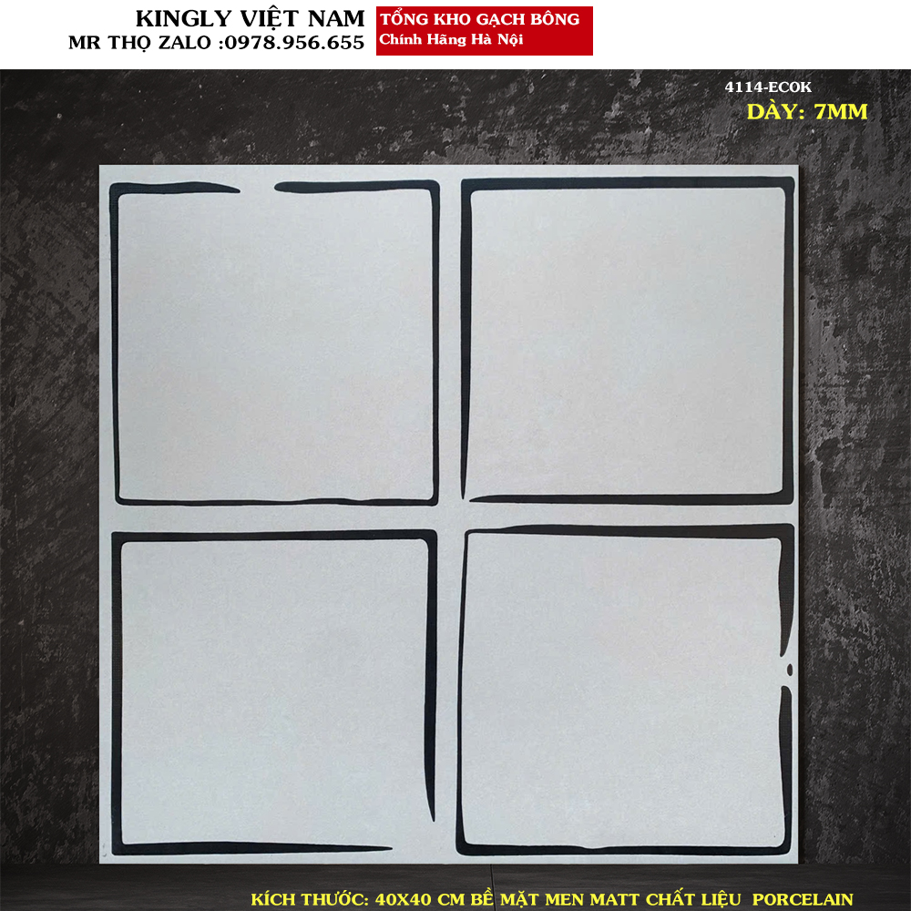 Gạch bông cổ điển 40x40 4114